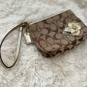 Coach Signature wristlet